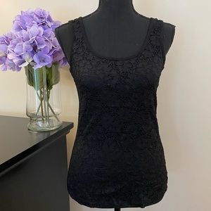 NEW Women’s Black Lace Front Tank
